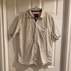 Men's White Patterned Shirt EQ Rooster